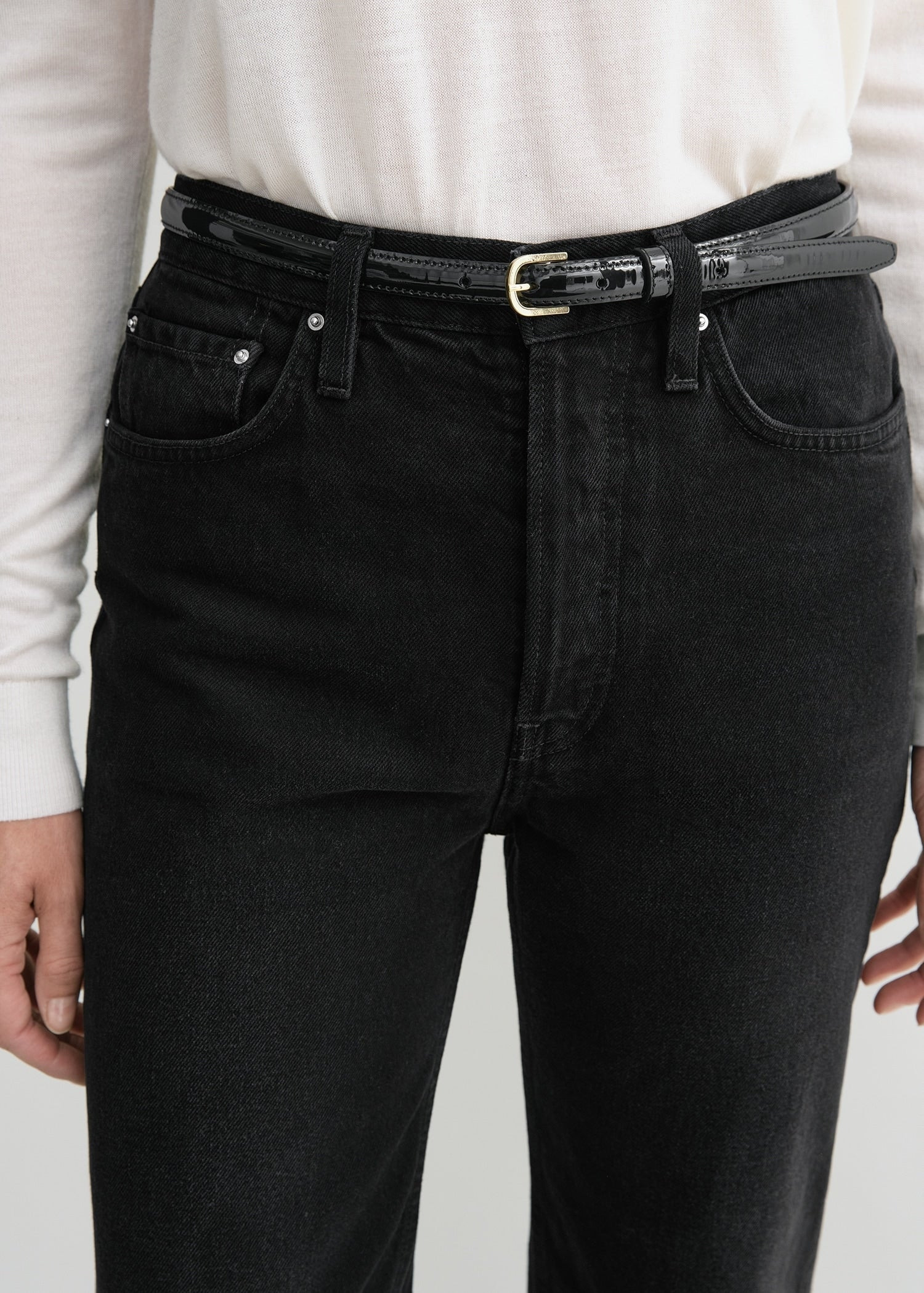 Classic cut denim black - 5