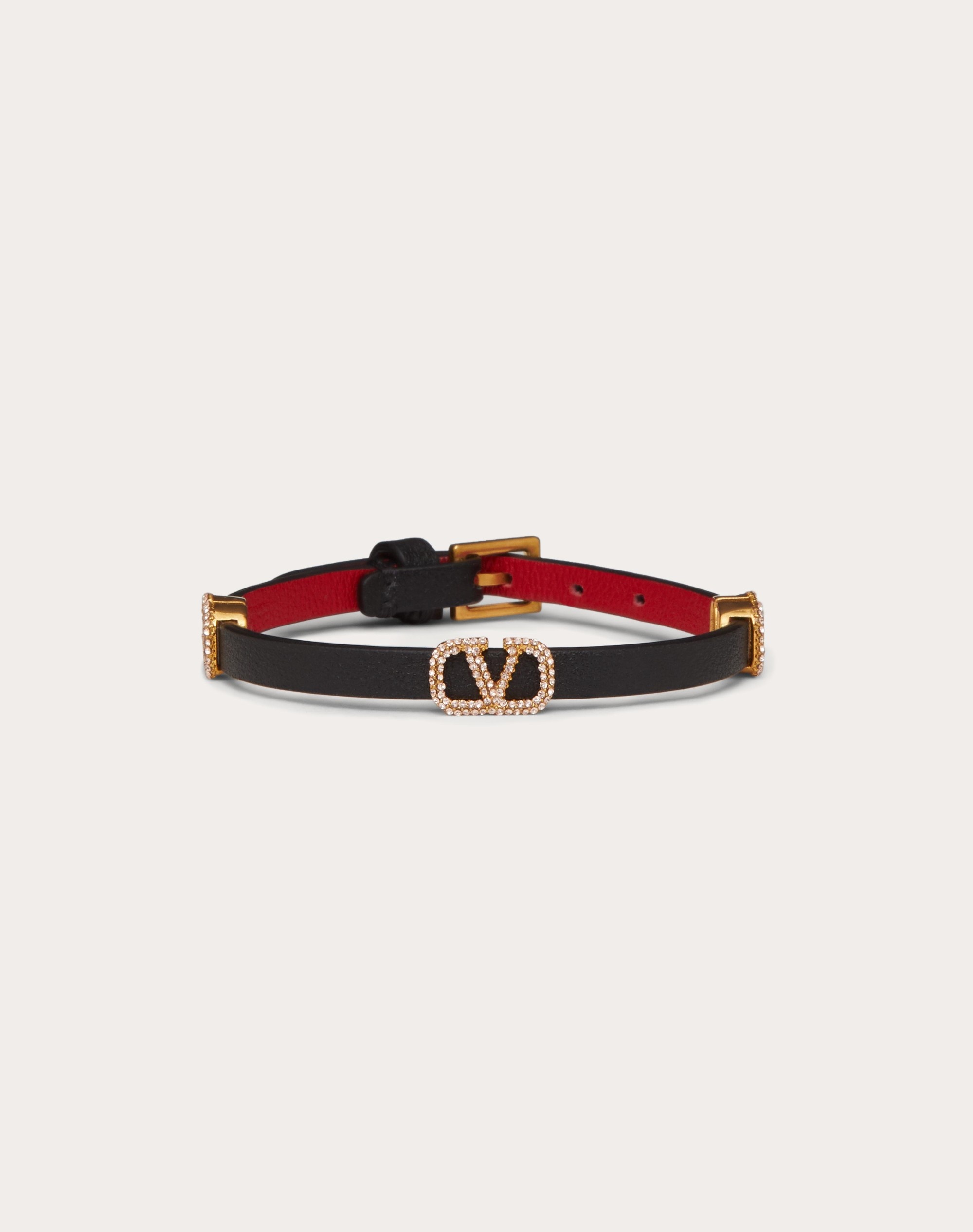 VLOGO SIGNATURE LEATHER BRACELET - 1