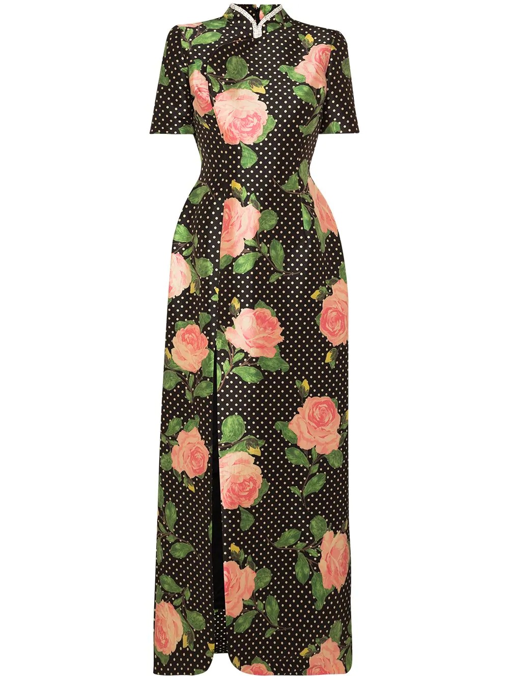 floral-print maxi dress - 1