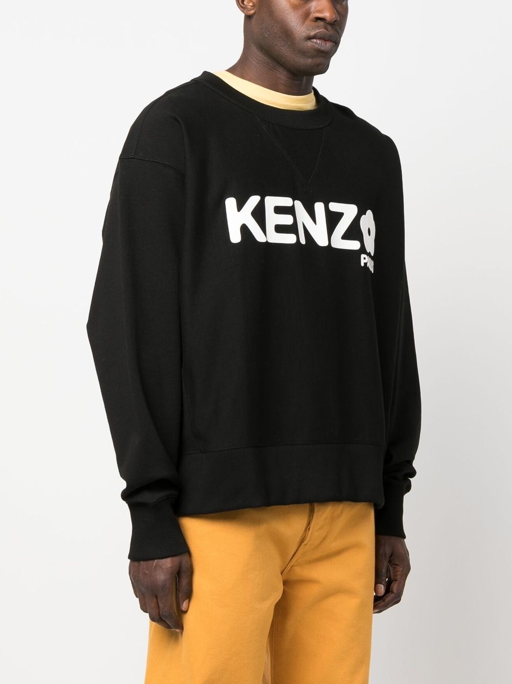 logo-print crew-neck sweatshirt - 3