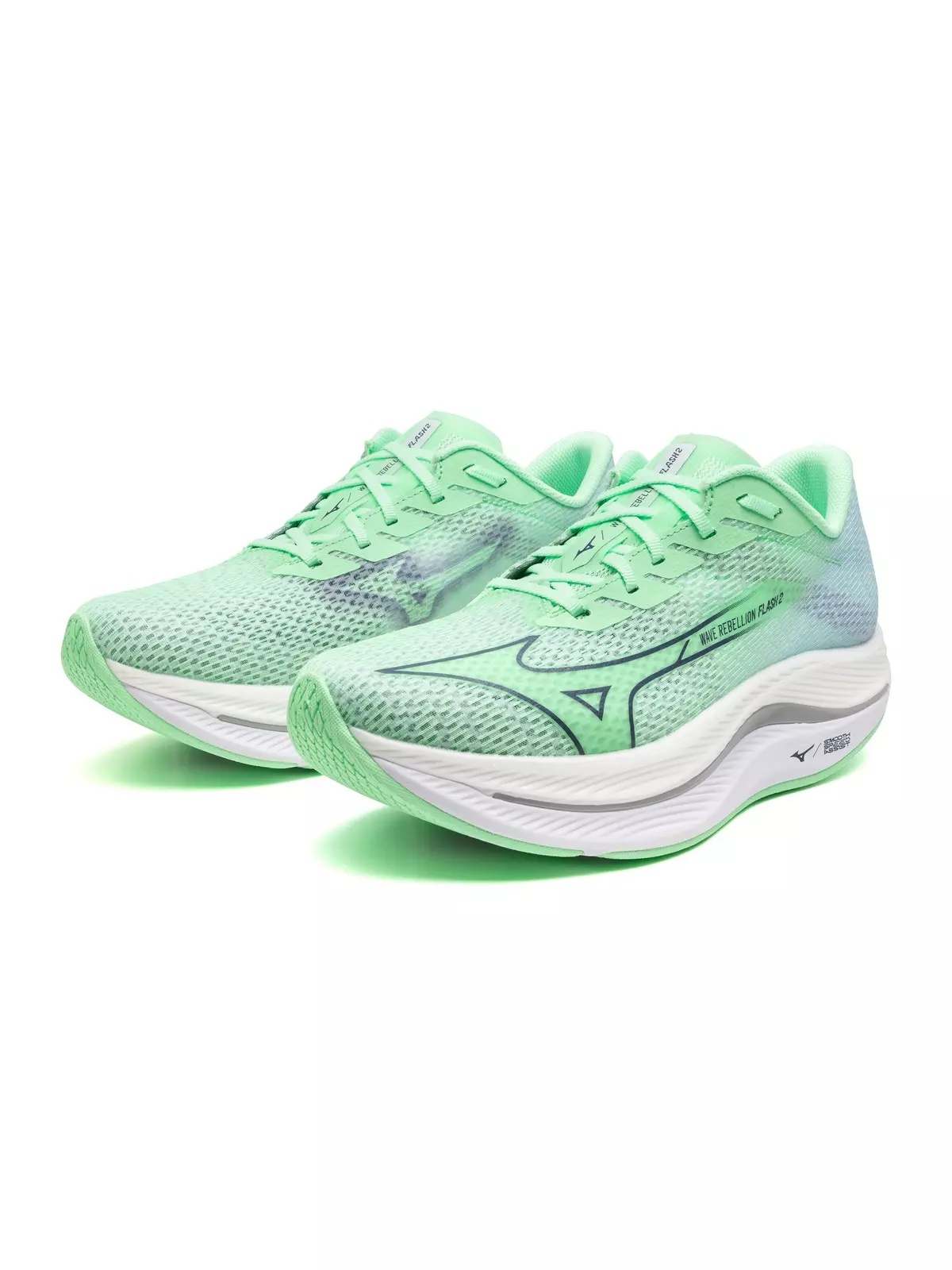 Wave Rebellion Flash 2 "Neo Mint/Vintage Indigo" Men's Running Shoe - 5