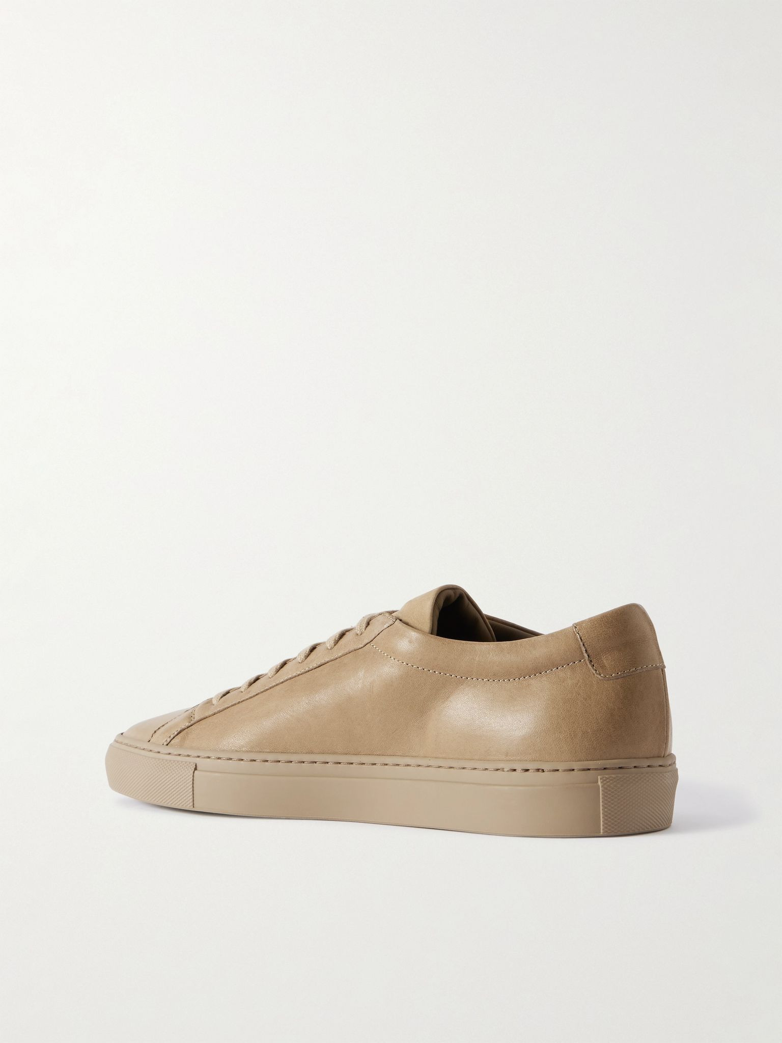 Achilles Premium Leather Sneakers Taupe - 4