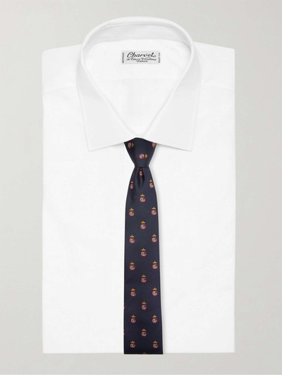 GUCCI 7.5cm Logo-Jacquard Silk Tie outlook