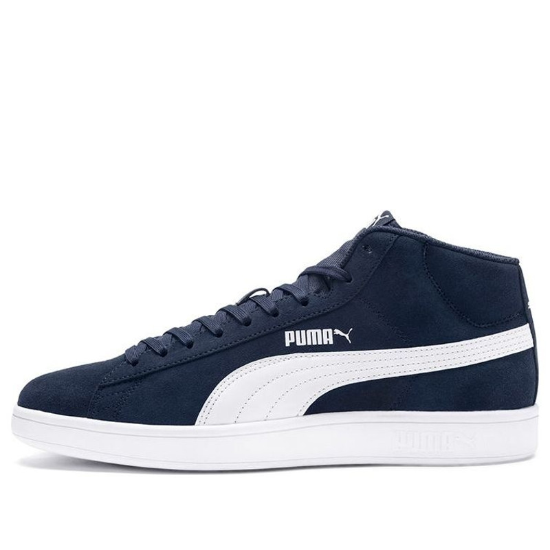 PUMA Smash v2 Mid Mid Tops Casual Skateboarding Shoes Unisex Blue White 366923-04 - 1