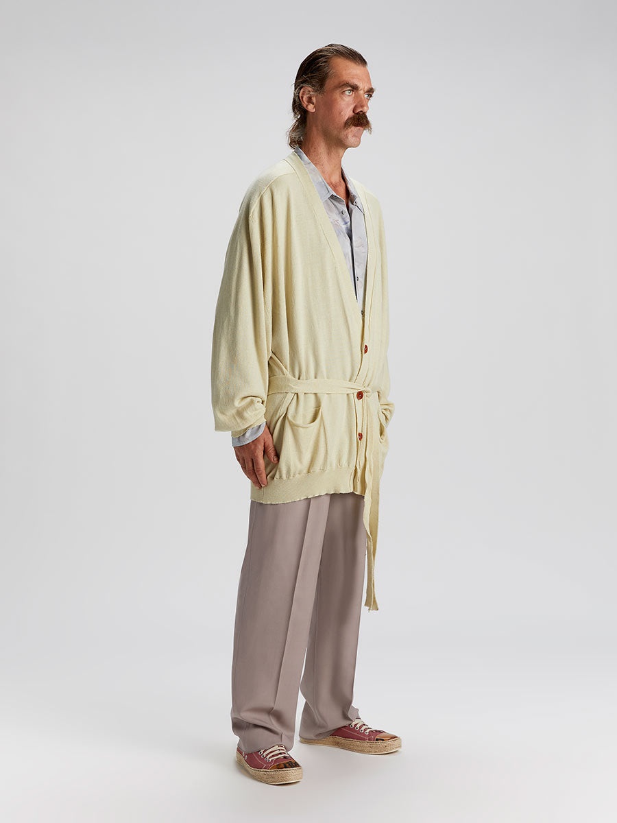 Grampa Light Cardigan Greenish - 3