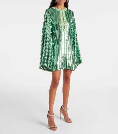 Johanna Ortiz Embellished sequined tunic outlook