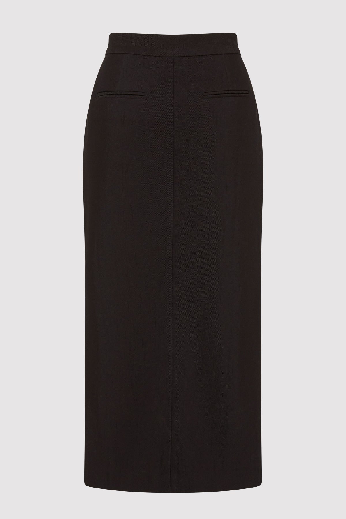 Low waisted Tailored Skirt - Black - 5