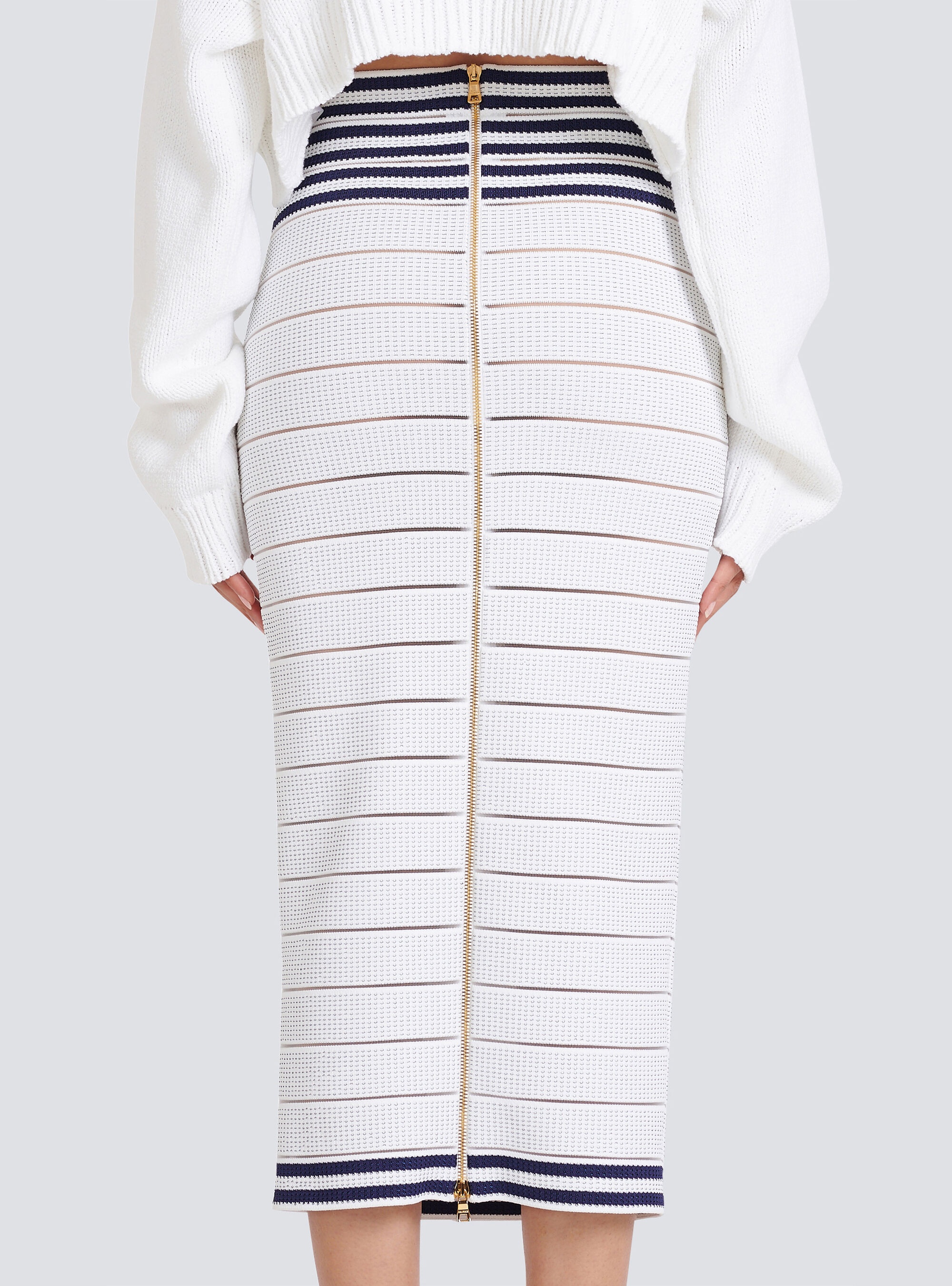 HIGH SUMMER CAPSULE - Mid-length knit skirt - 8