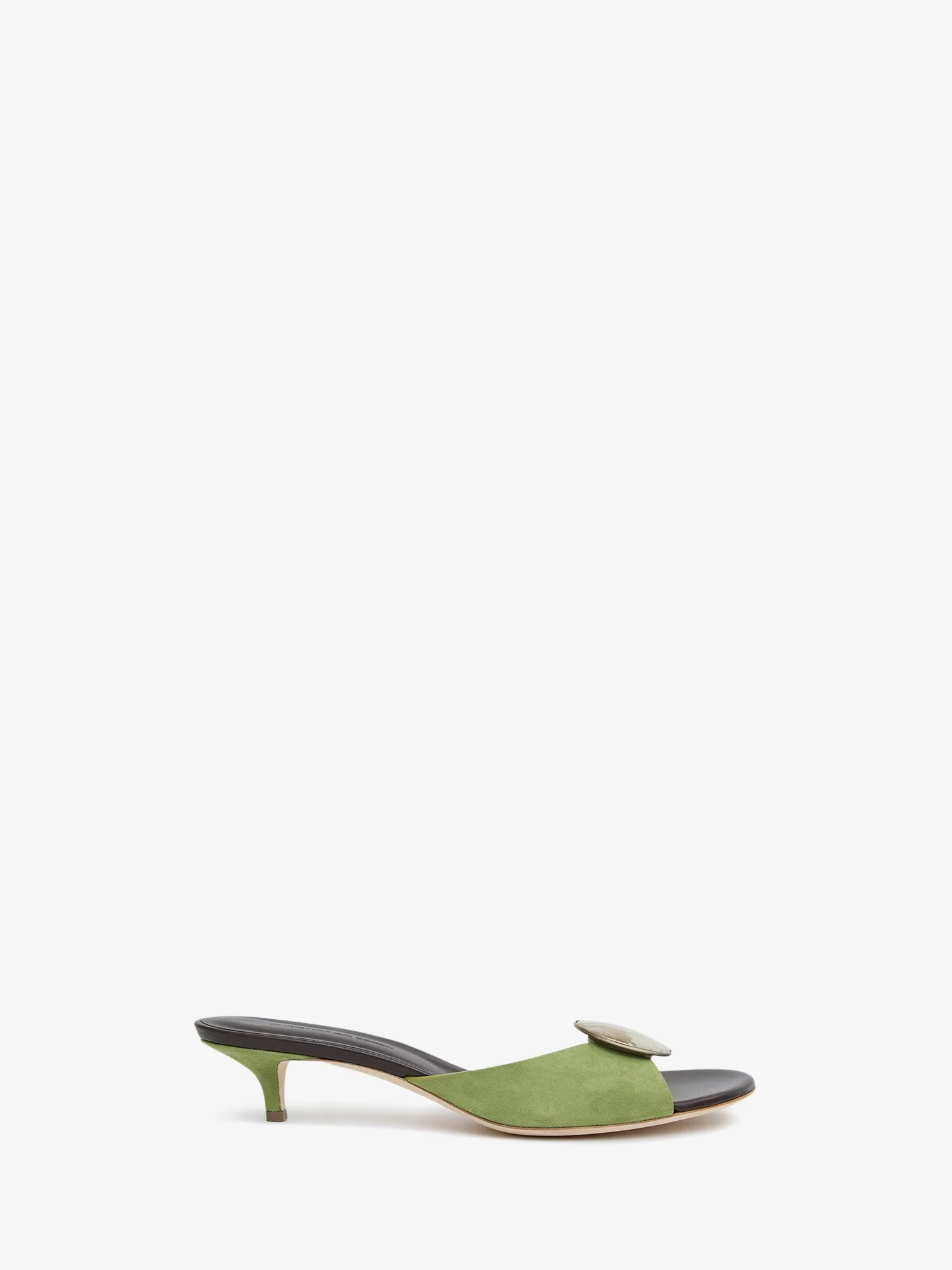 Aura Quartz Suede Kitten Mule - 1