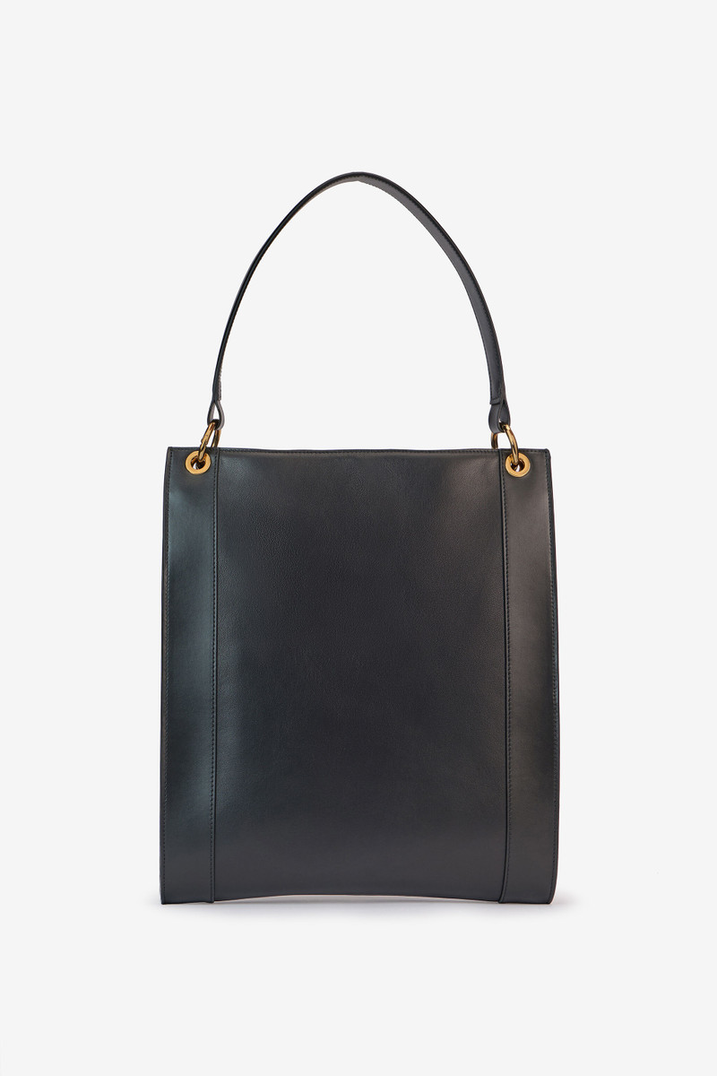 Black Shopper Bag with Chain 3