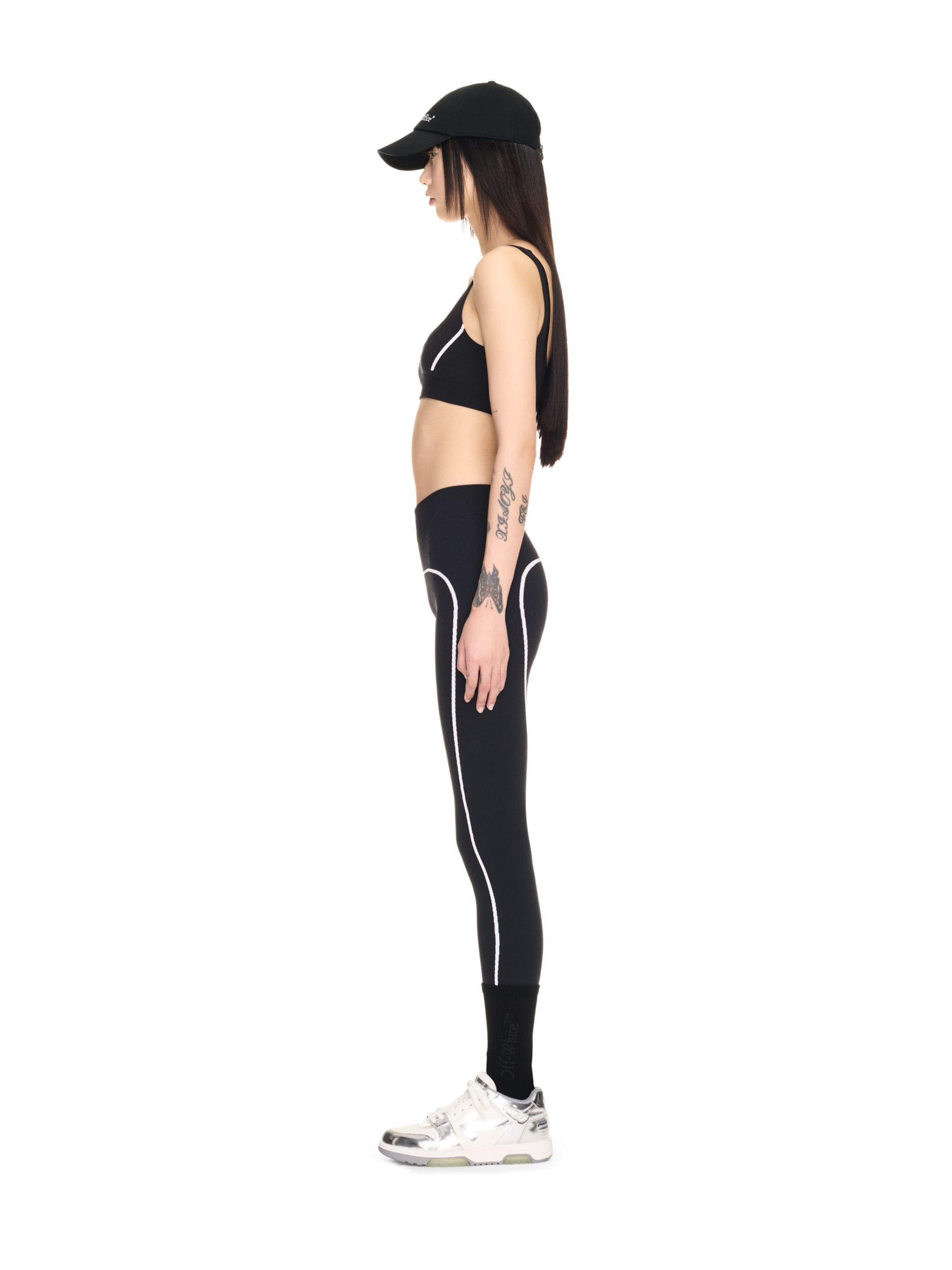 Black Stamp Seamless Bra - 3