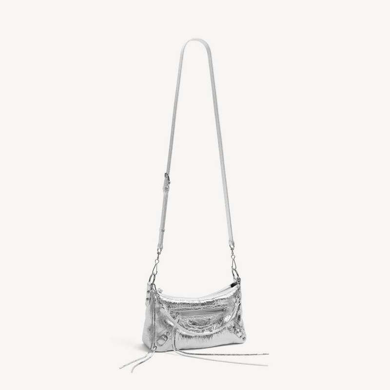 BALENCIAGA Women's Le City Moto Mini in Silver outlook