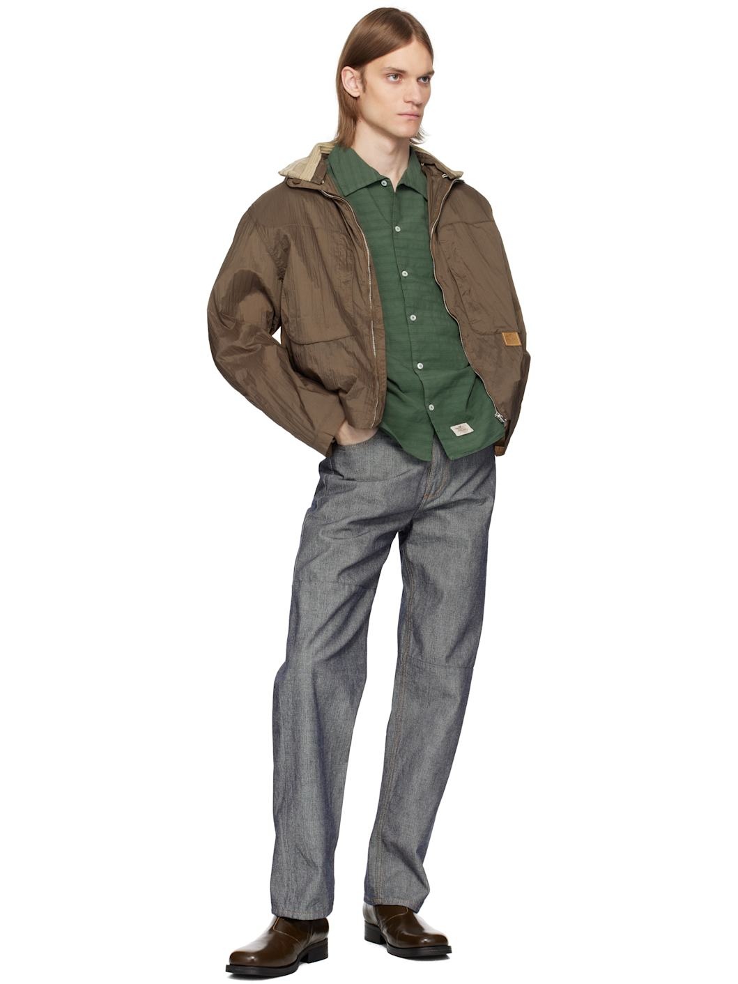 Brown Purs Light Nylon Jacket - 4