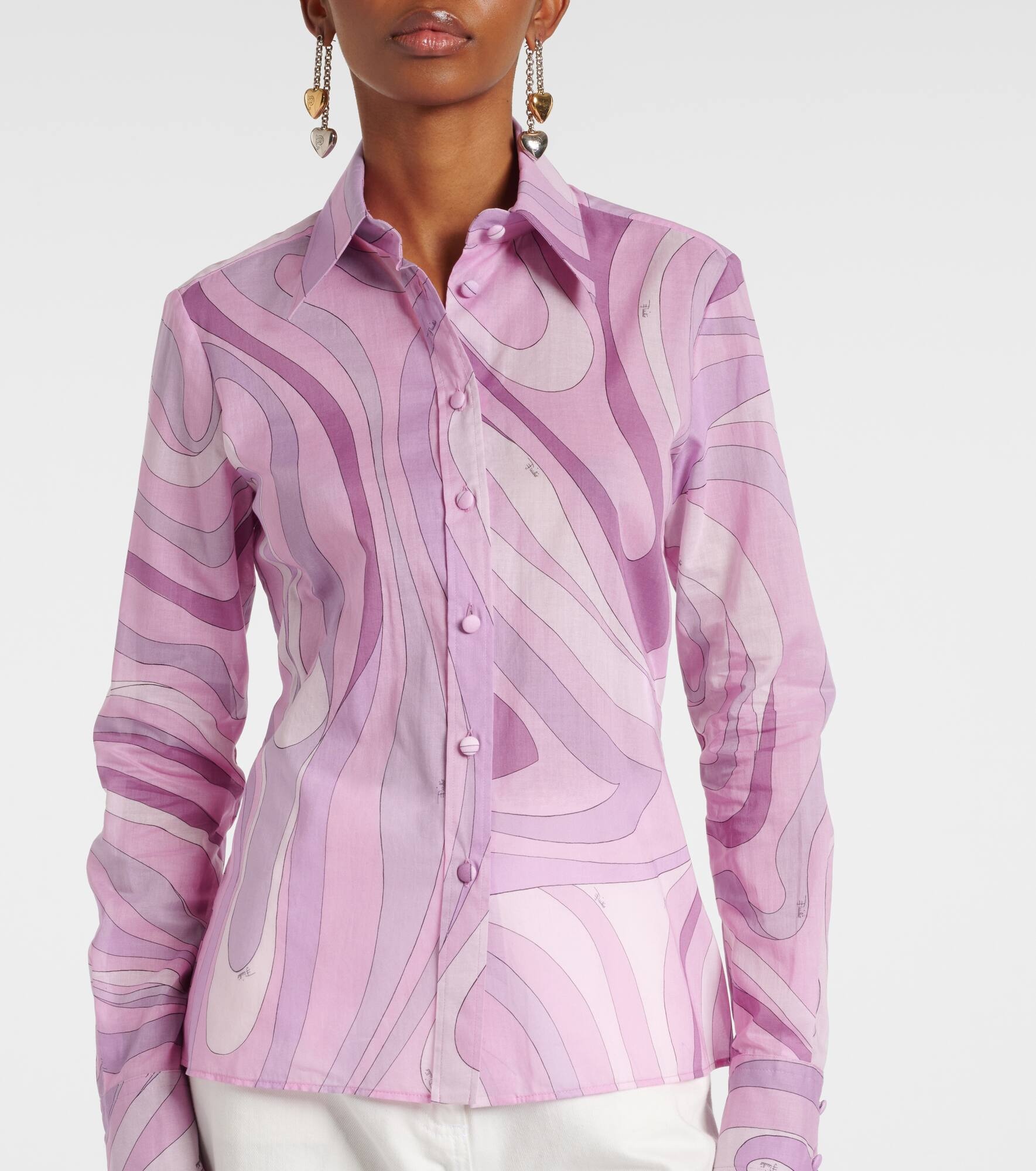 Orchidee cotton muslin shirt - 4