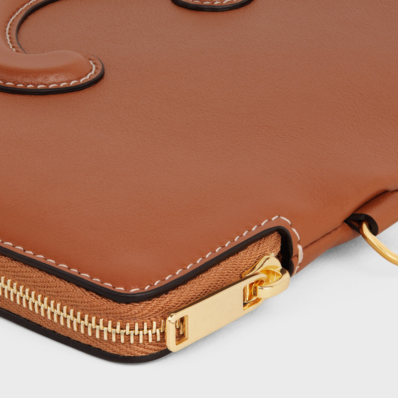 SMALL POUCH WITH STRAP CUIR TRIOMPHE in smooth calfskin 5