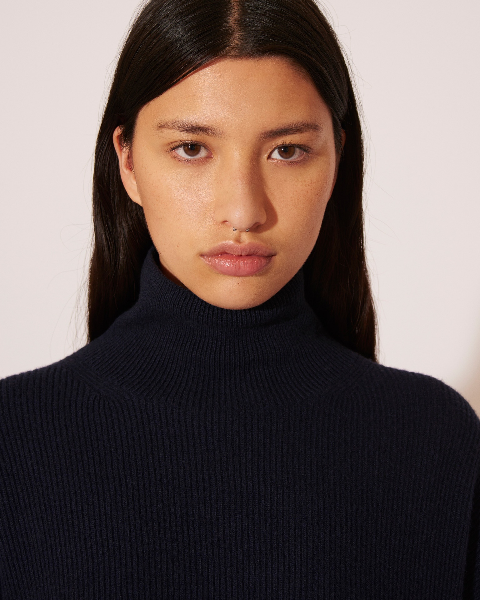 ARYA - Cashmere-blend sweater - Navy - 5