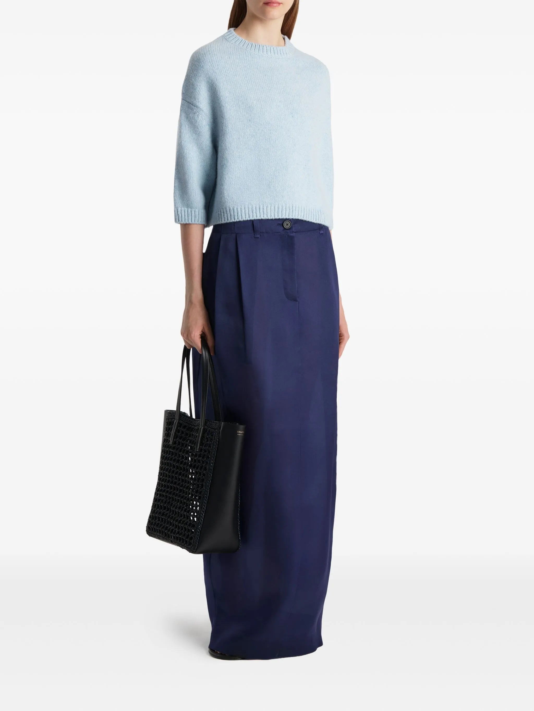 Sabina crew-neck cropped sweater - 2
