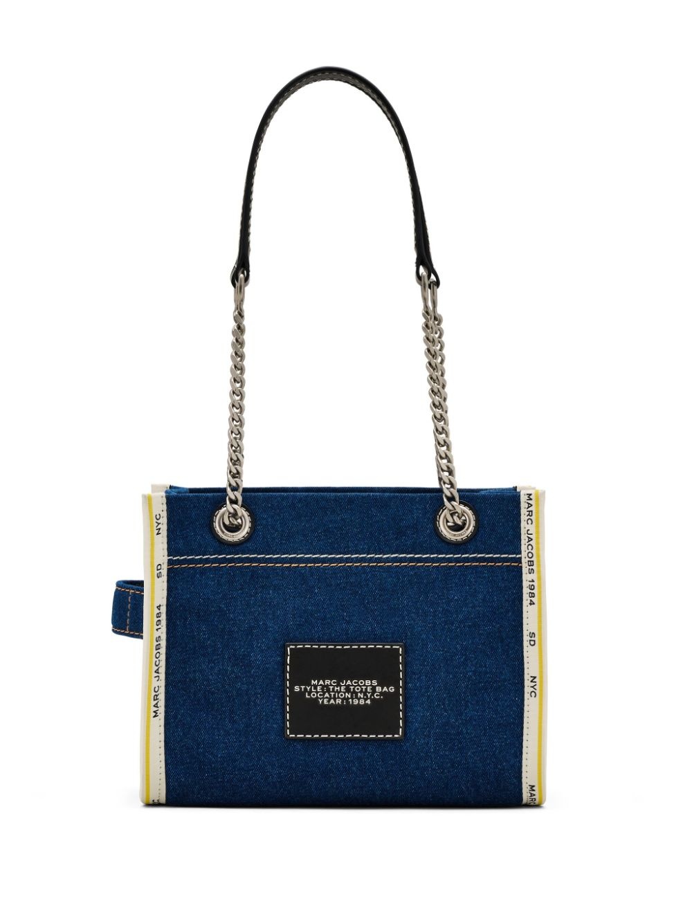 The Denim Chain Small Tote bag - 3