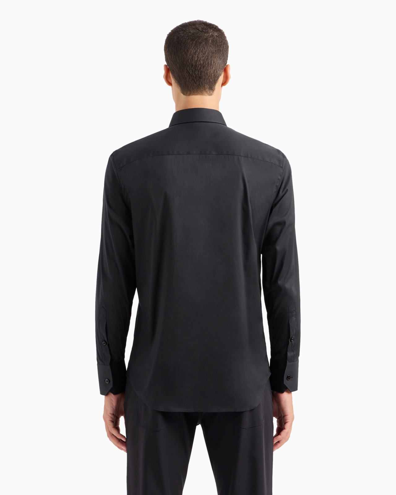 STRETCH COTTON POPLIN SHIRT - 3