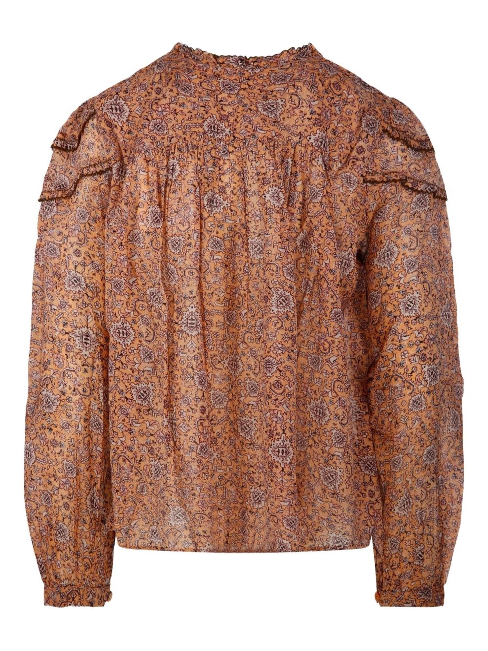 ruffled paisley-print blouse - 2