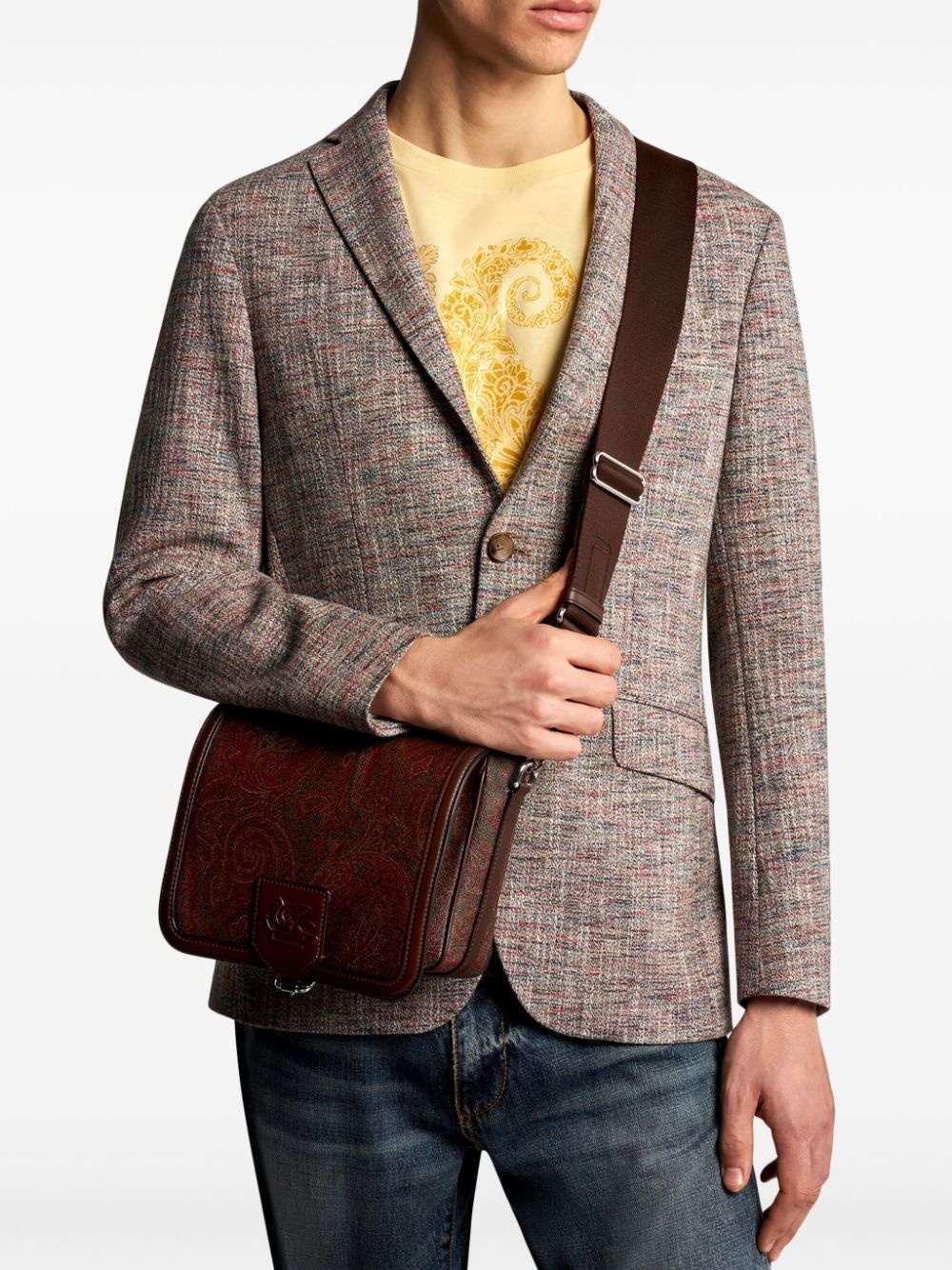 Etro Essential bandana-print crossbody bag - 2