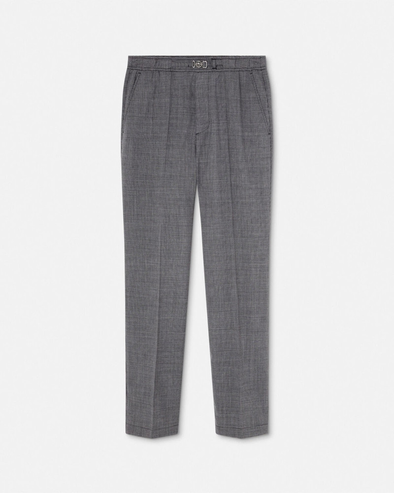 Houndstooth 모직 바지 1
