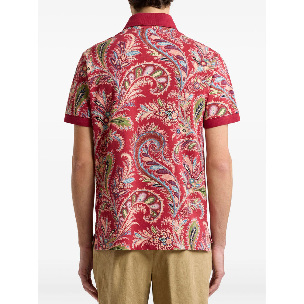 Etro Red Polo Shirts Men - 2