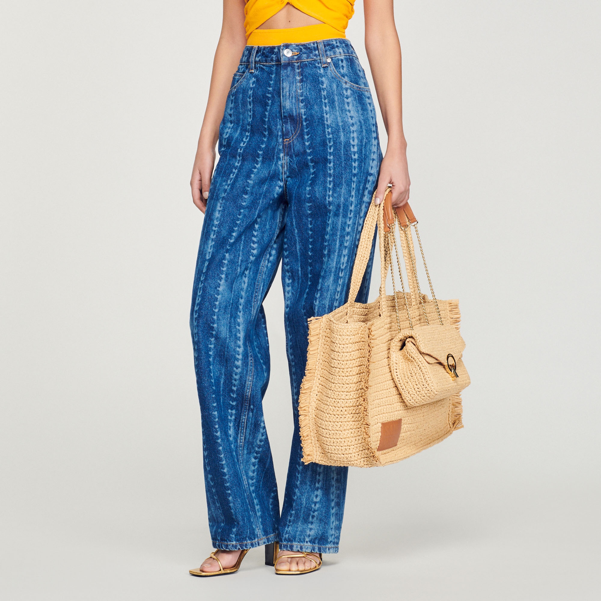 Faded patterned jeans - 5