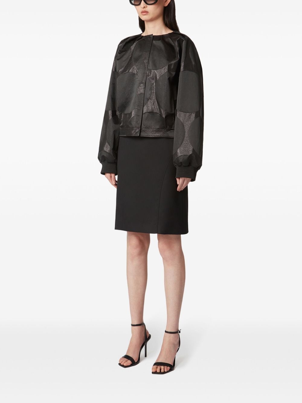 lurex bomber jacket - 3