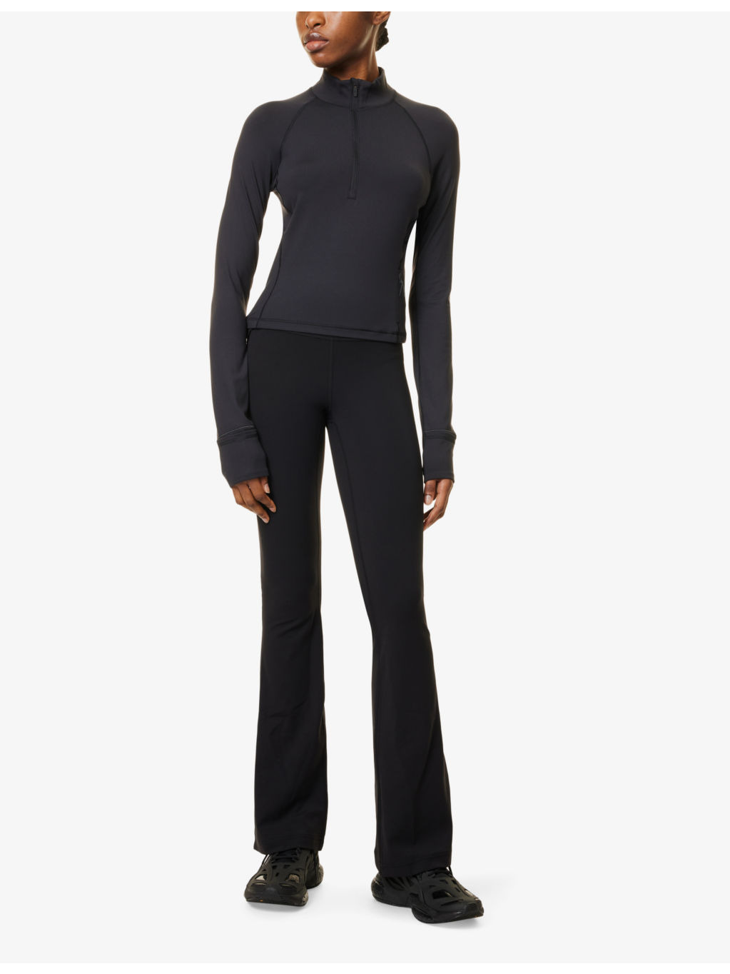 Rulu Run Half-Zip Stretch-Woven Top - 2
