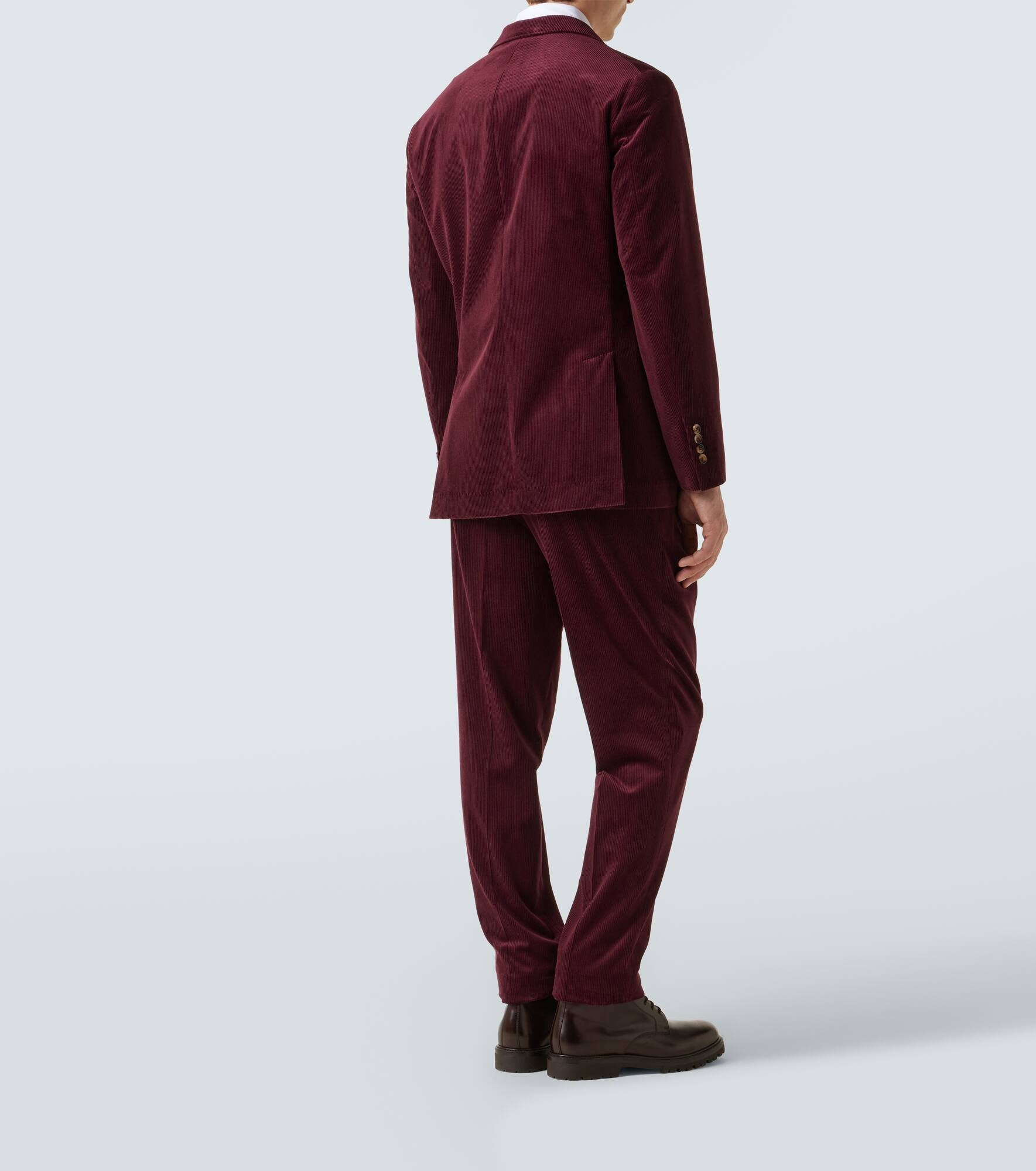 Cotton and cashmere corduroy suit - 3