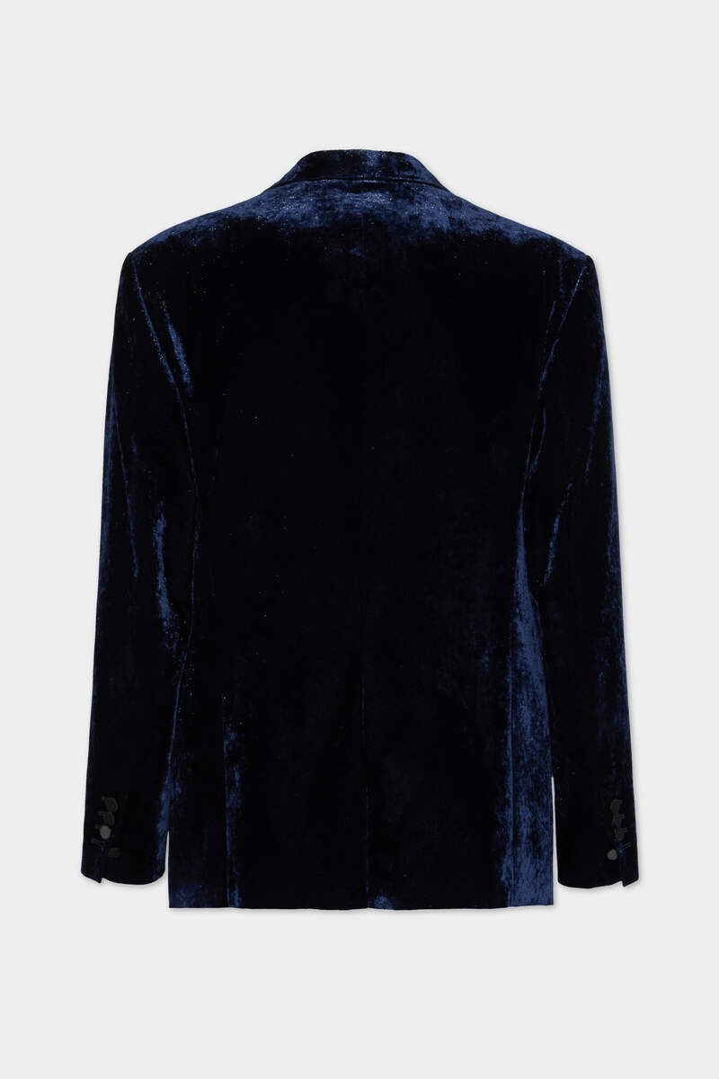 SPARKLING VELVET TUXEDO BLAZER - 2