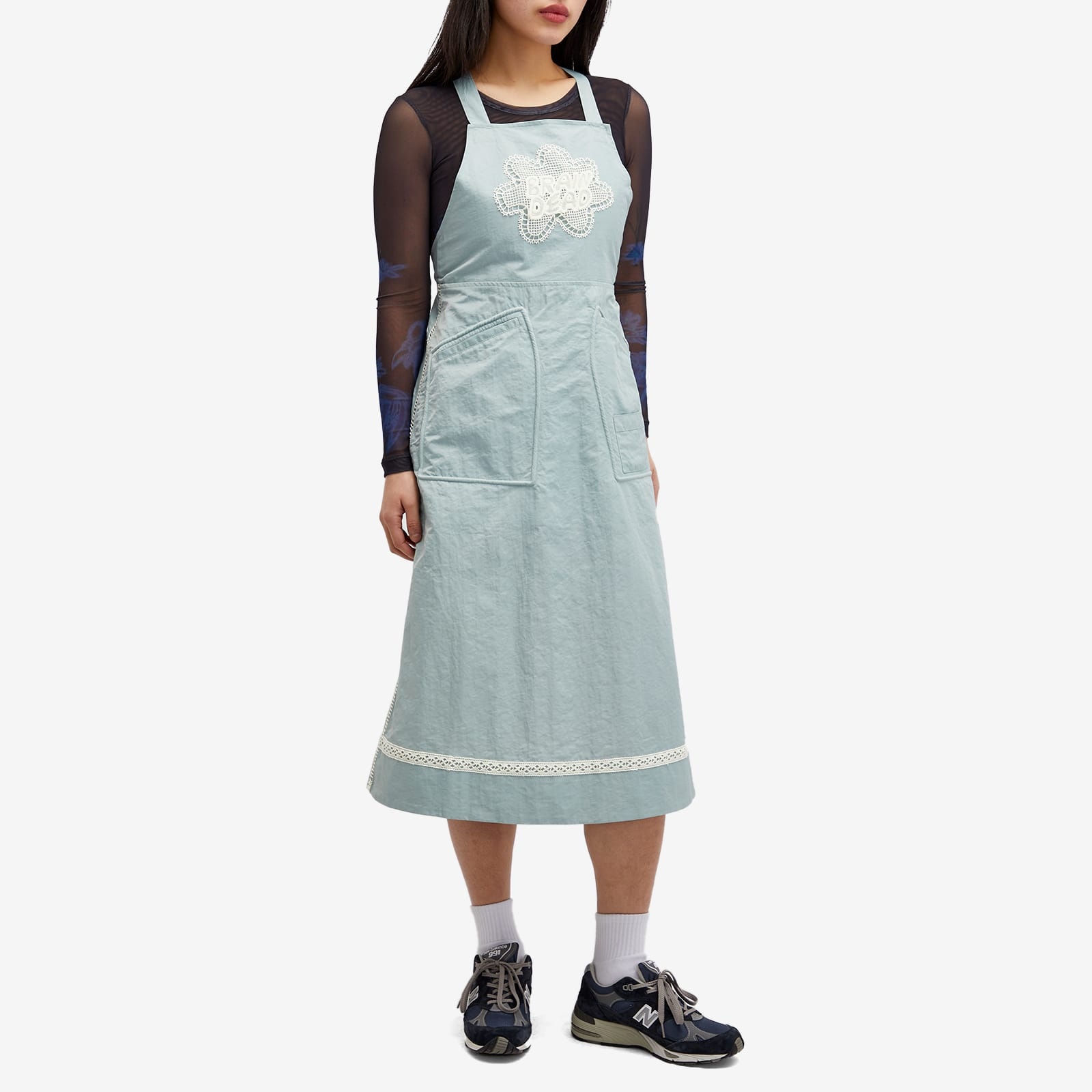 Brain Dead Doily Apron Utility Midi Dress - 4