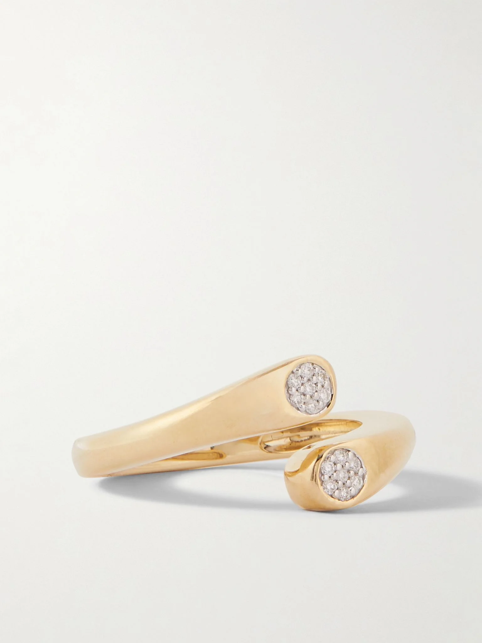 Hug 10-karat gold diamond ring Gold - 1