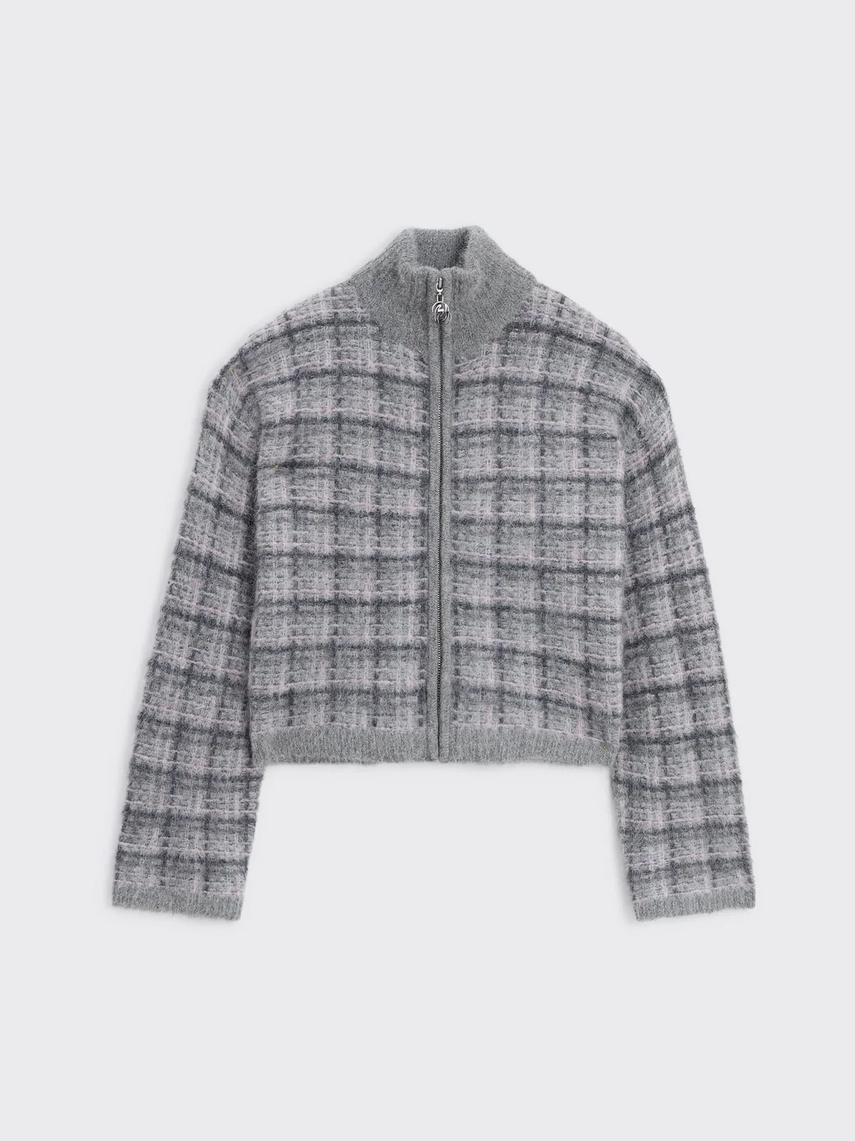 Peony Check Cardigan - 1