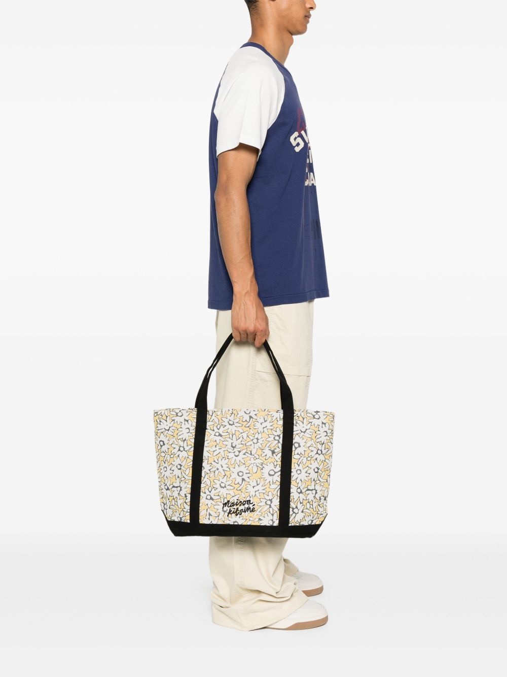 floral-print tote bag - 2