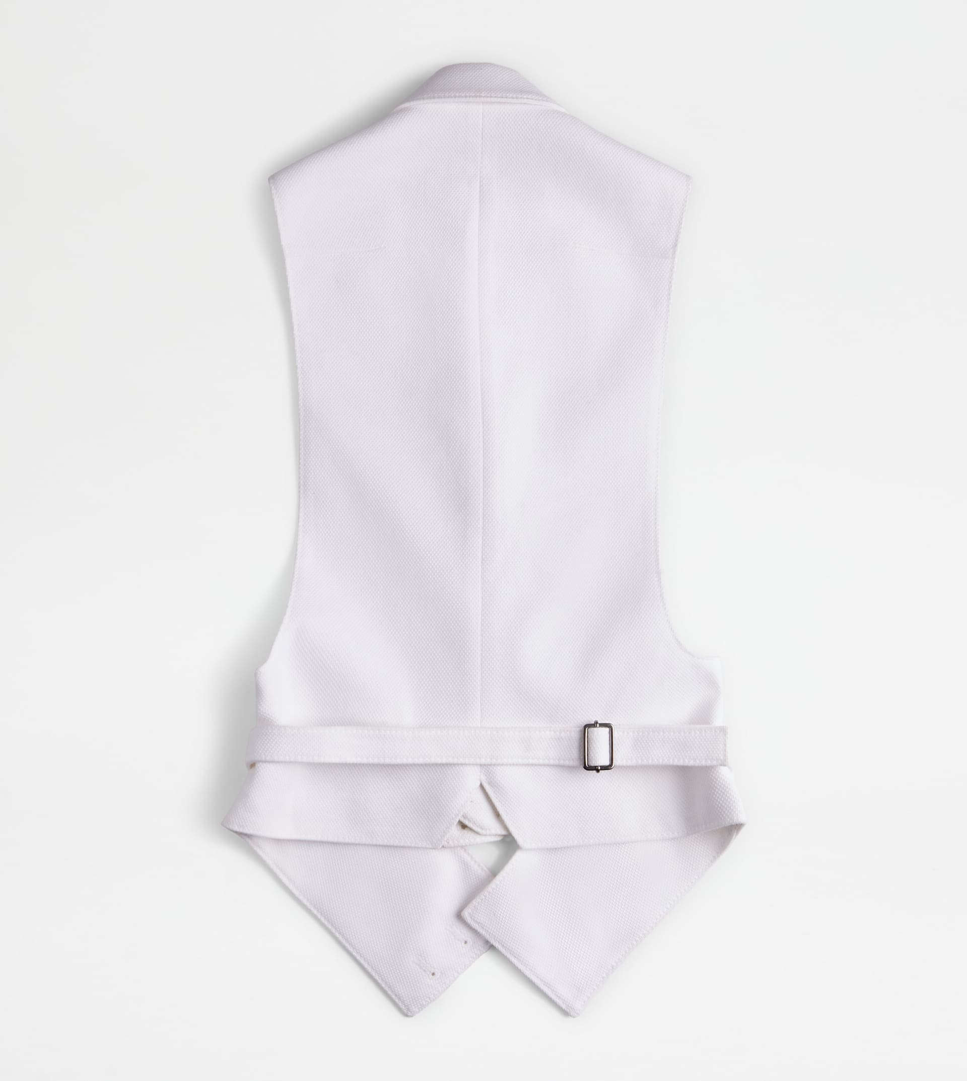 GILET IN COTTON - WHITE - 2