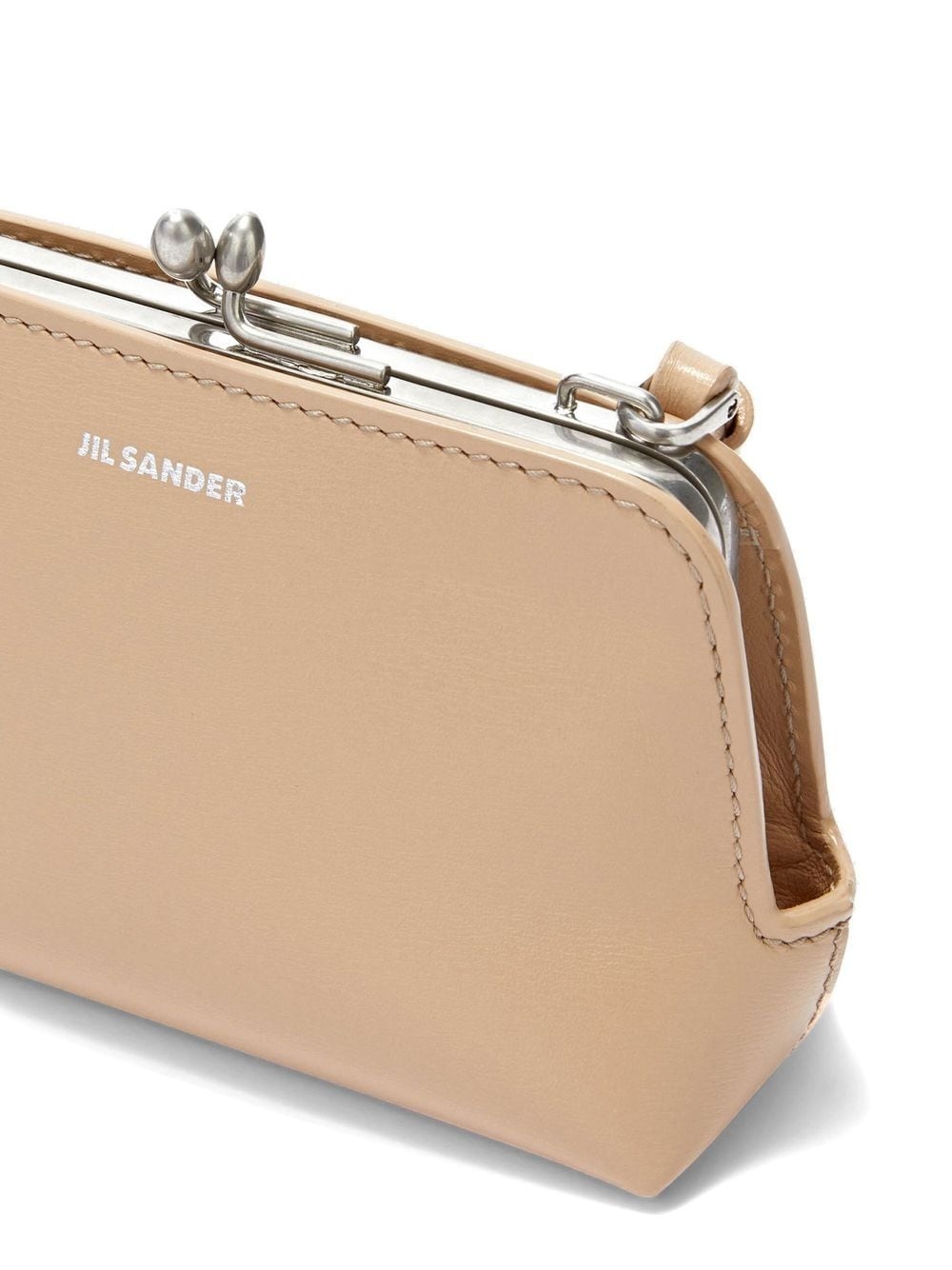logo-embossed crossbody leather bag - 5