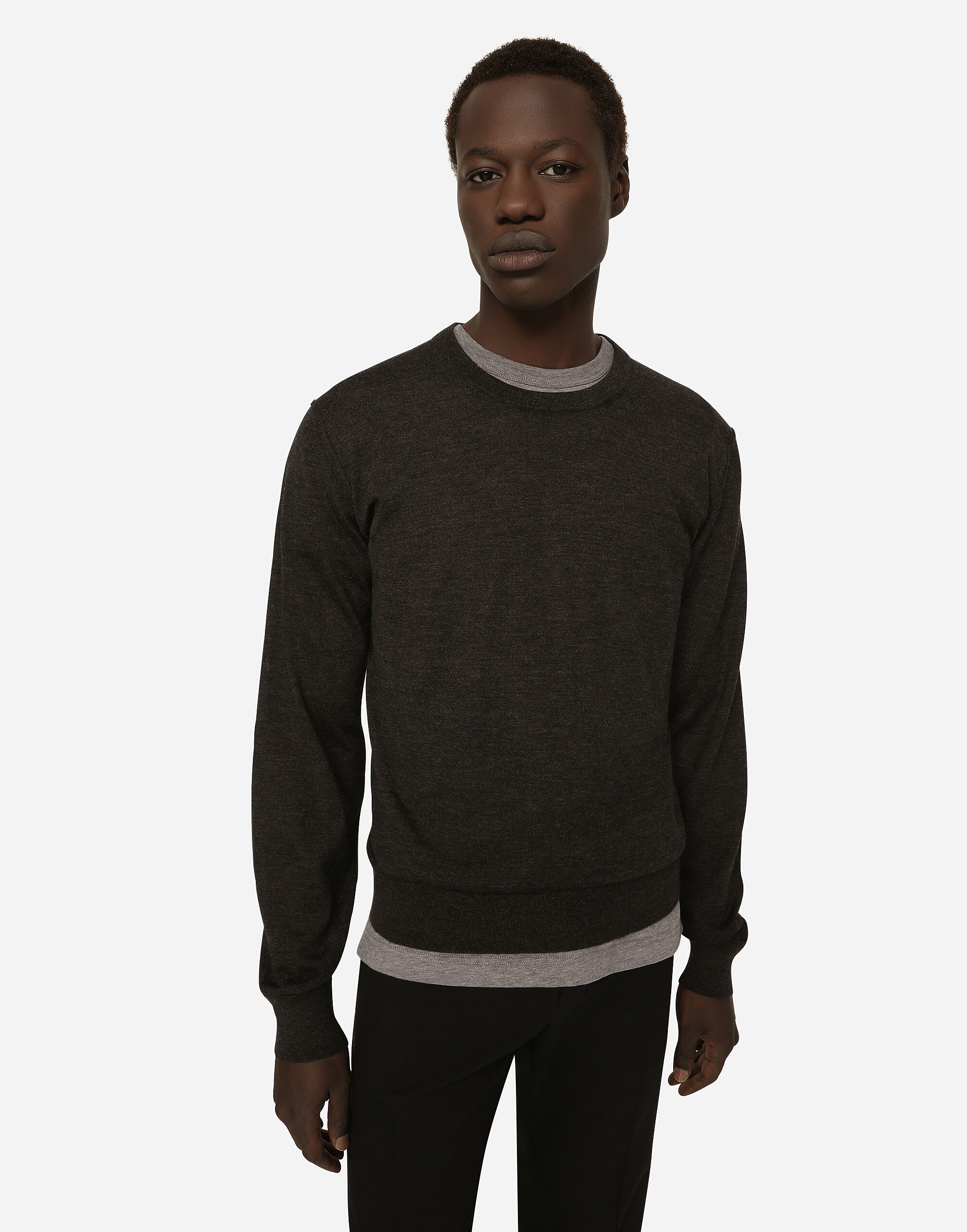 Crewneck sweater in cashmere - 4