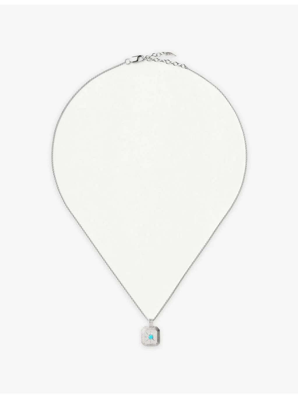 December Birthstone Sterling-Silver And Crystal Pendant Necklace - 1