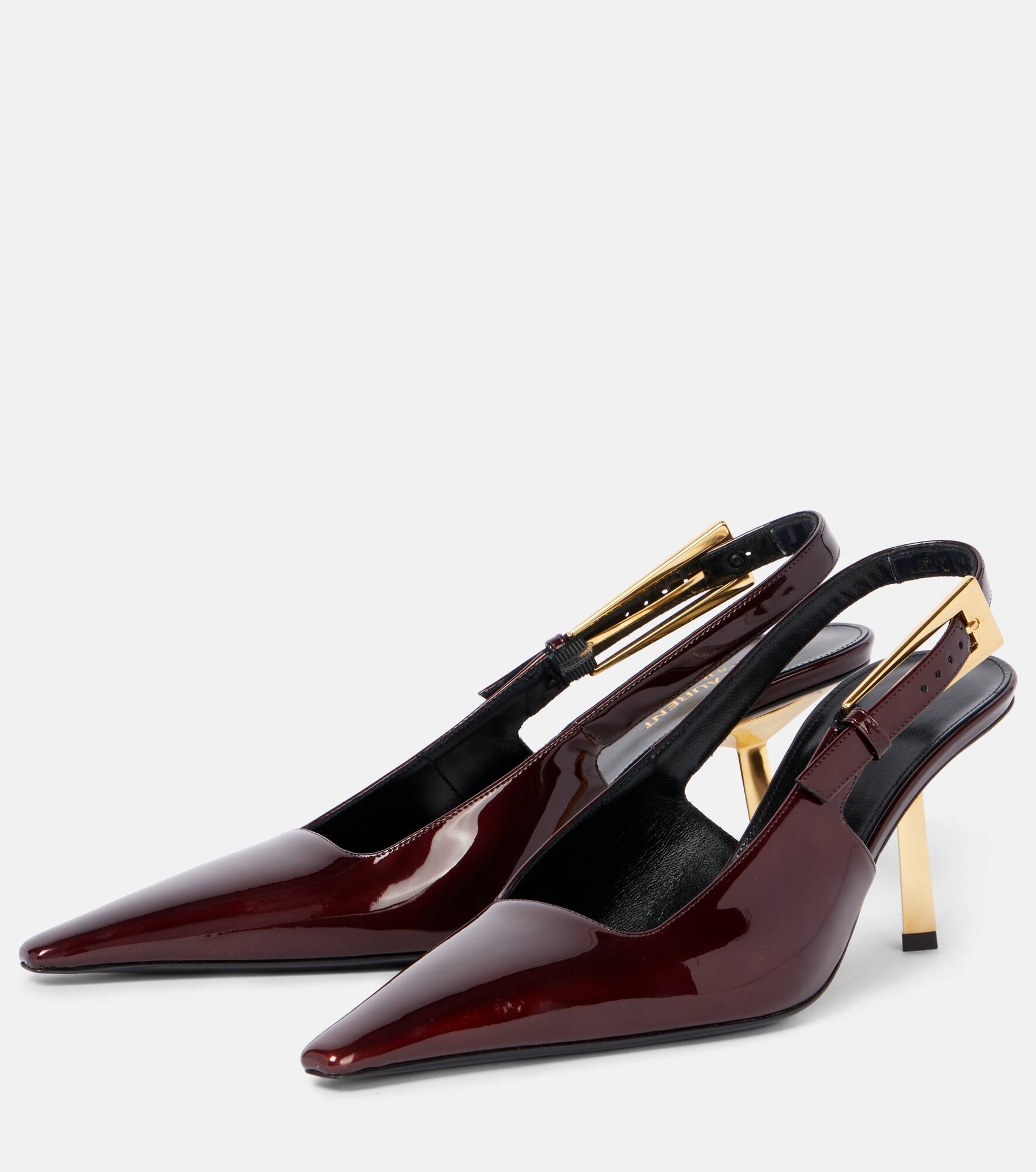 Lee 75 patent leather slingback pumps - 4
