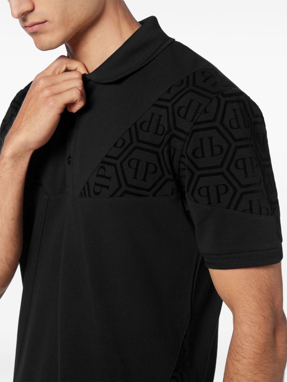 monogram piqué polo shirt - 5