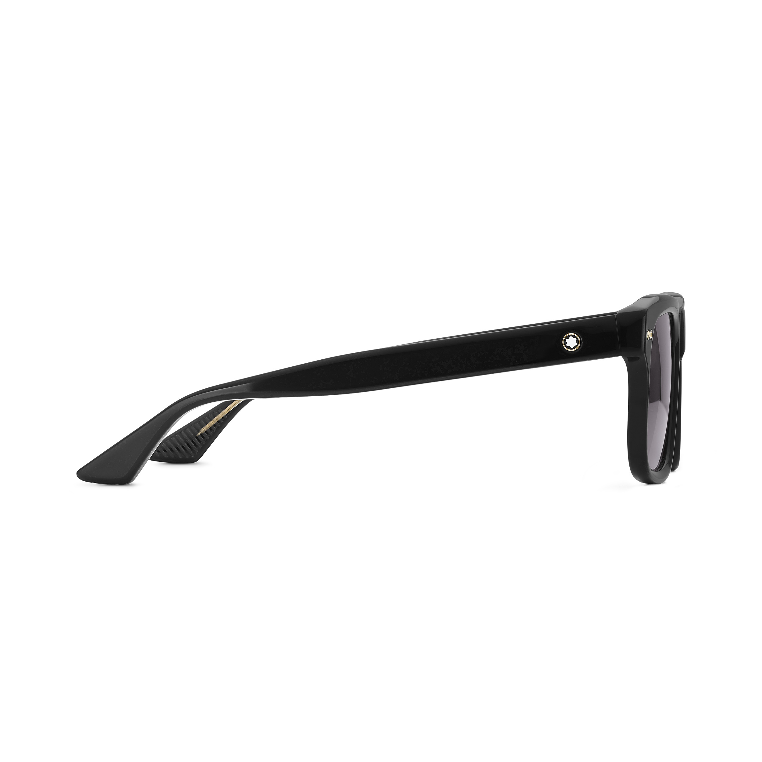 RECTANGULAR SUNGLASSES WITH BLACK-COLORED ACETATE FRAME - 2
