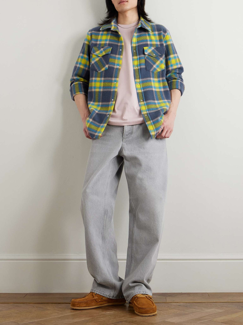 God’s True Cashmere Explorer Checked Cashmere Shirt outlook