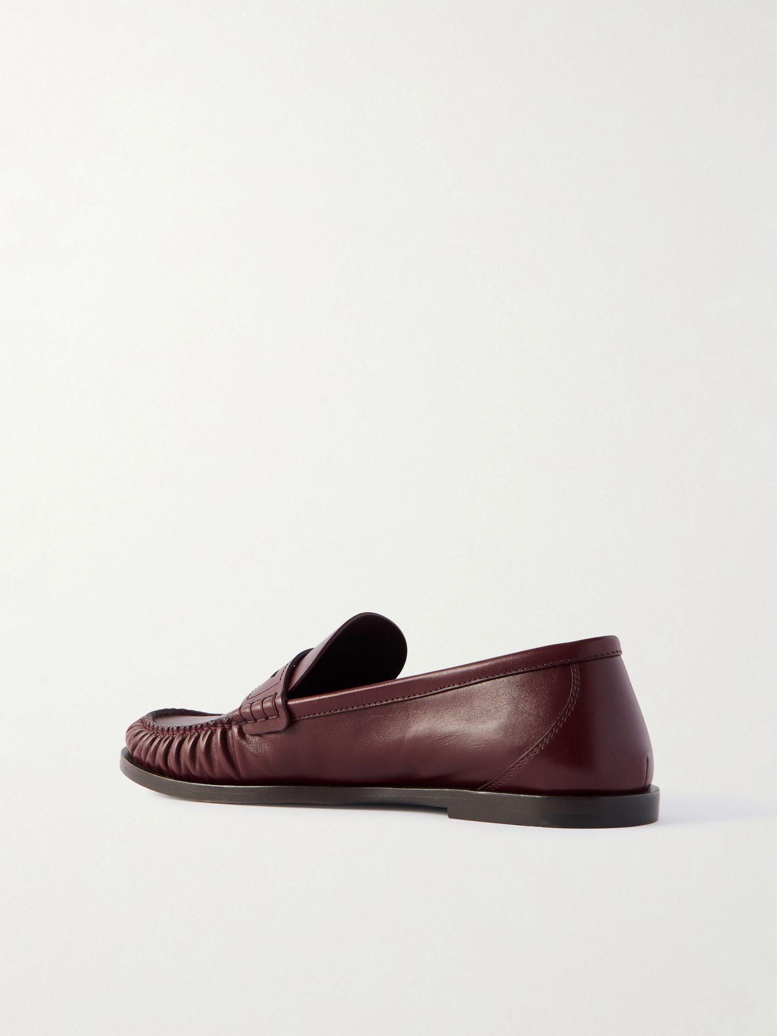 Laurent leather loafers Burgundy - 3