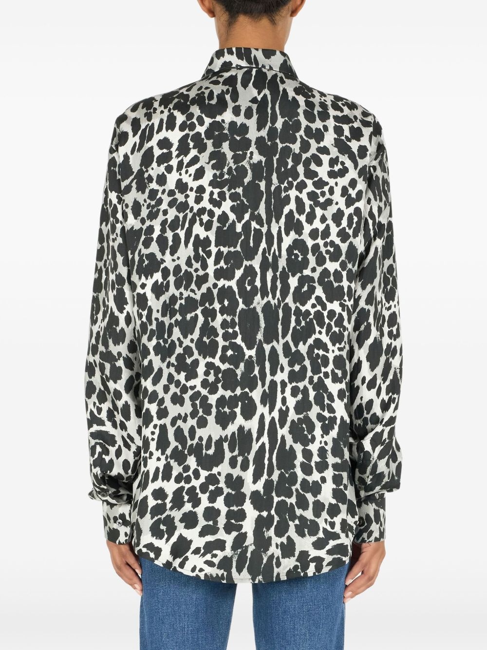 leopard-print shirt - 4