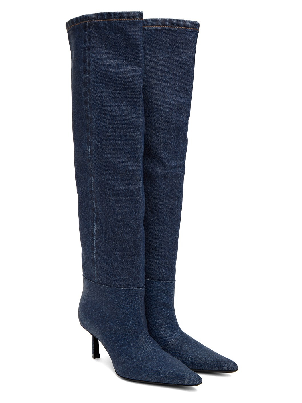 Blue Slouch Boots - 4