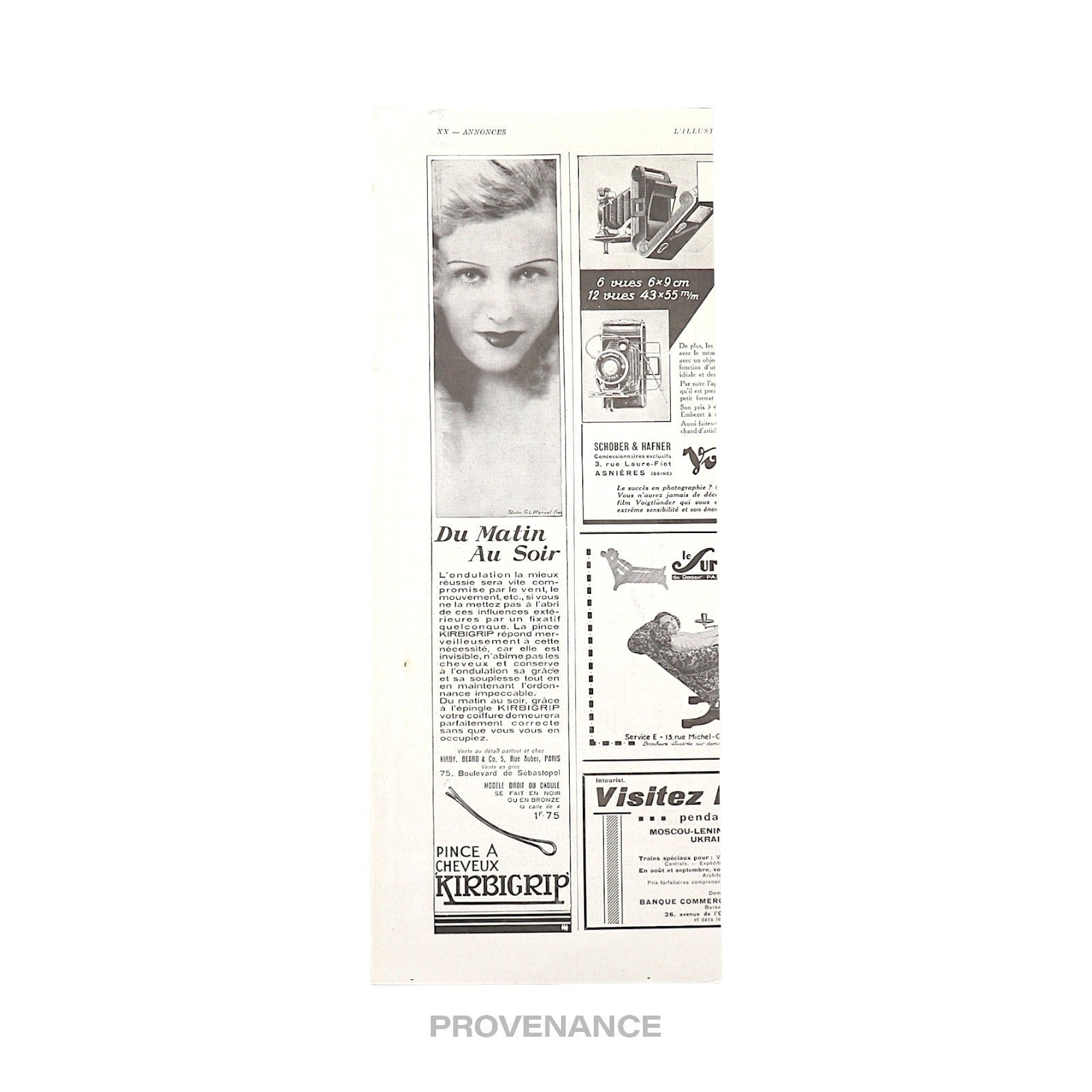 Louis Vuitton Antique Vintage Newsprint Ad - Trunks Stack - 5