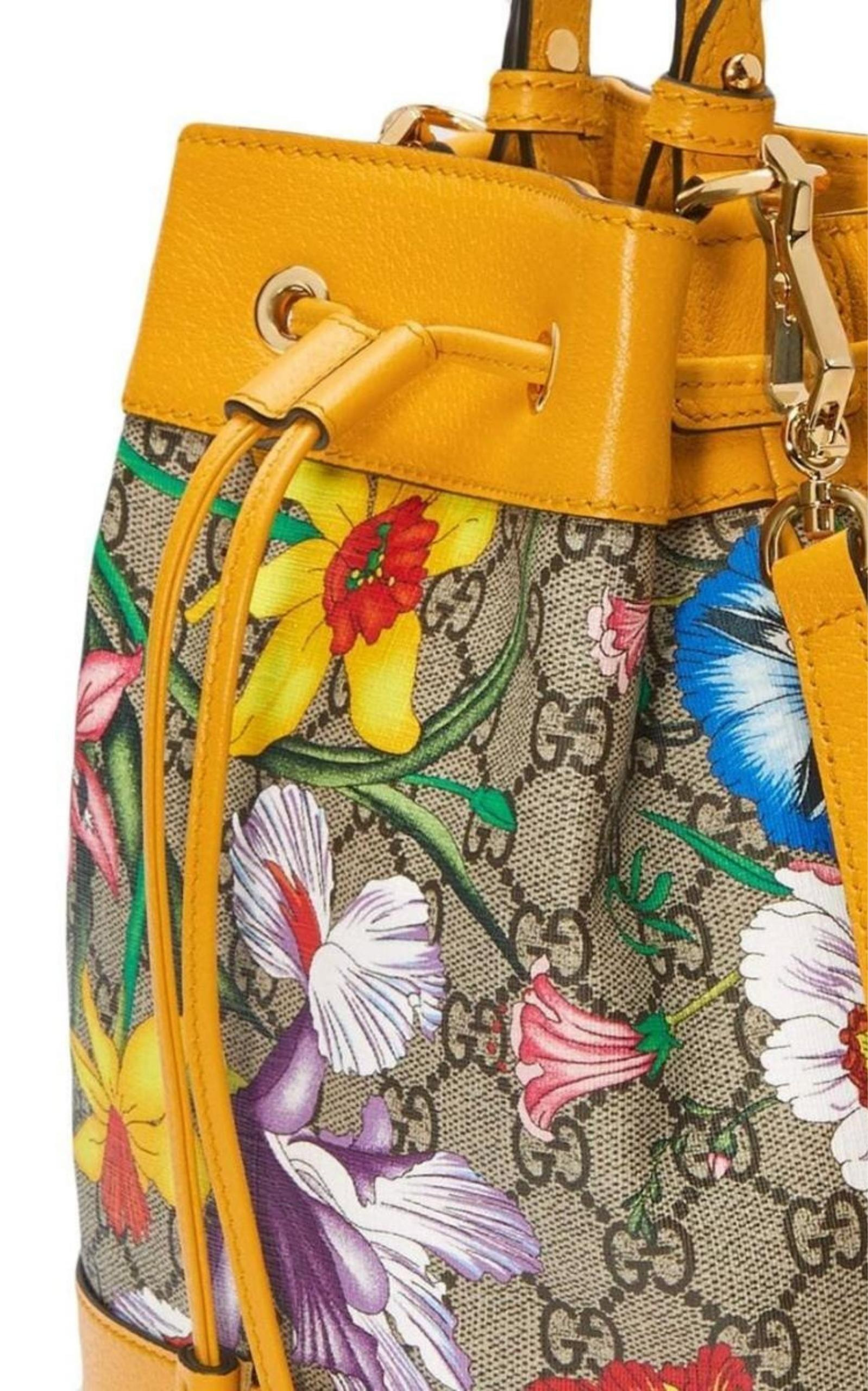 Ophidia Flora Pattern Backpack - 4