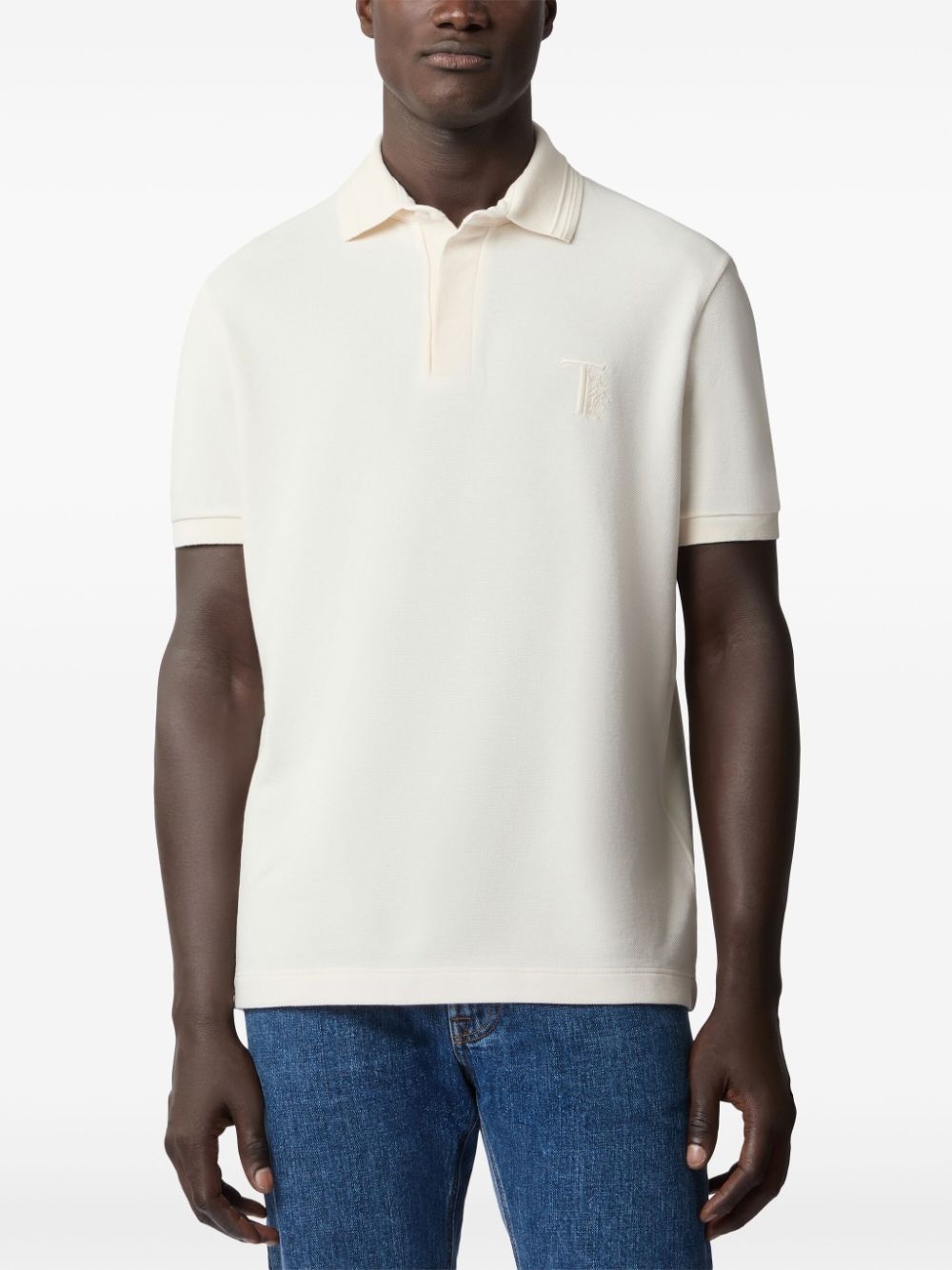 embroidered-logo polo shirt - 2